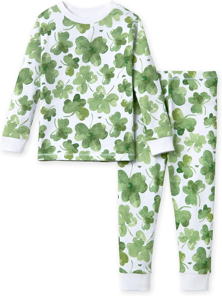 Burt's Bees Baby Baby Girls' Pajamas, Tee and Pant 2-Piece Pj Set, 100% Organic Cotton | Amazon (US)
