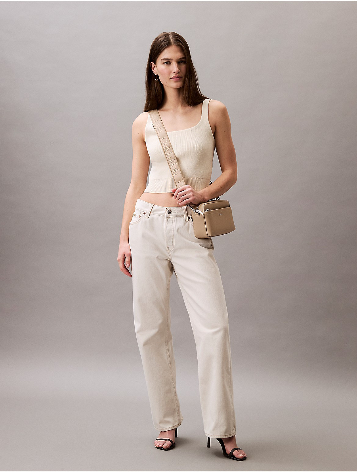 Calvin Klein Women's 90s Straight Jeans - White - 25W x RL | Calvin Klein (US)