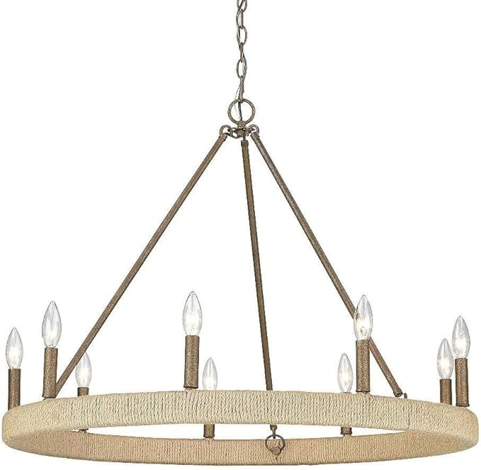Golden Lighting Yates 9 Light Chandelier | Amazon (US)