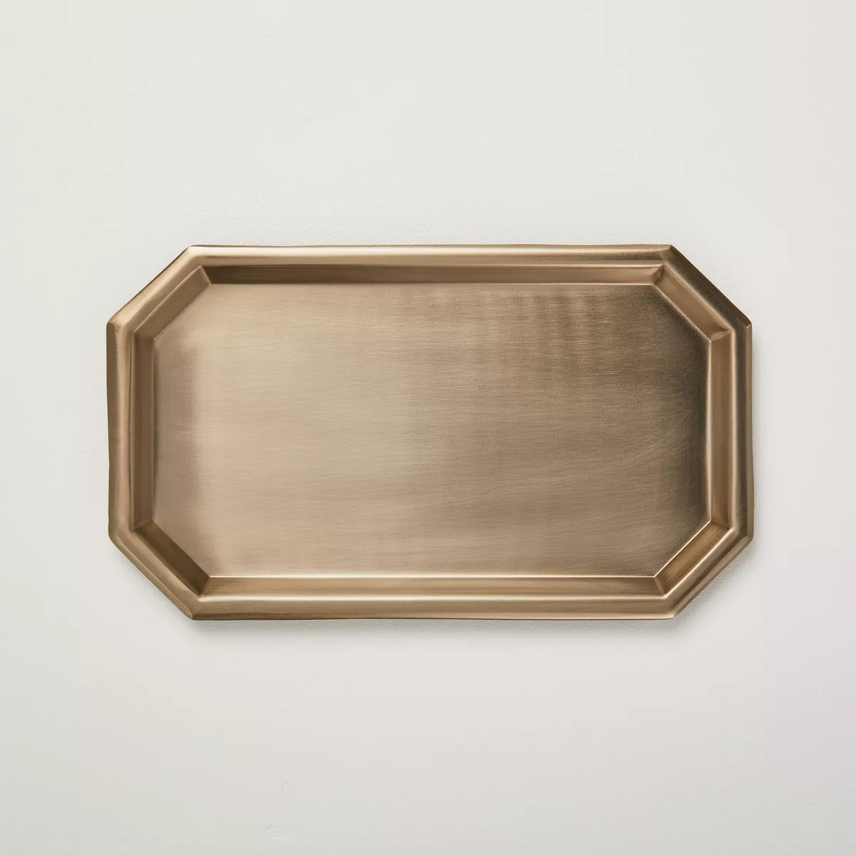 Large Metal Desk Accessory Tray Brass Finish - Hearth & Hand™ with Magnolia | Target