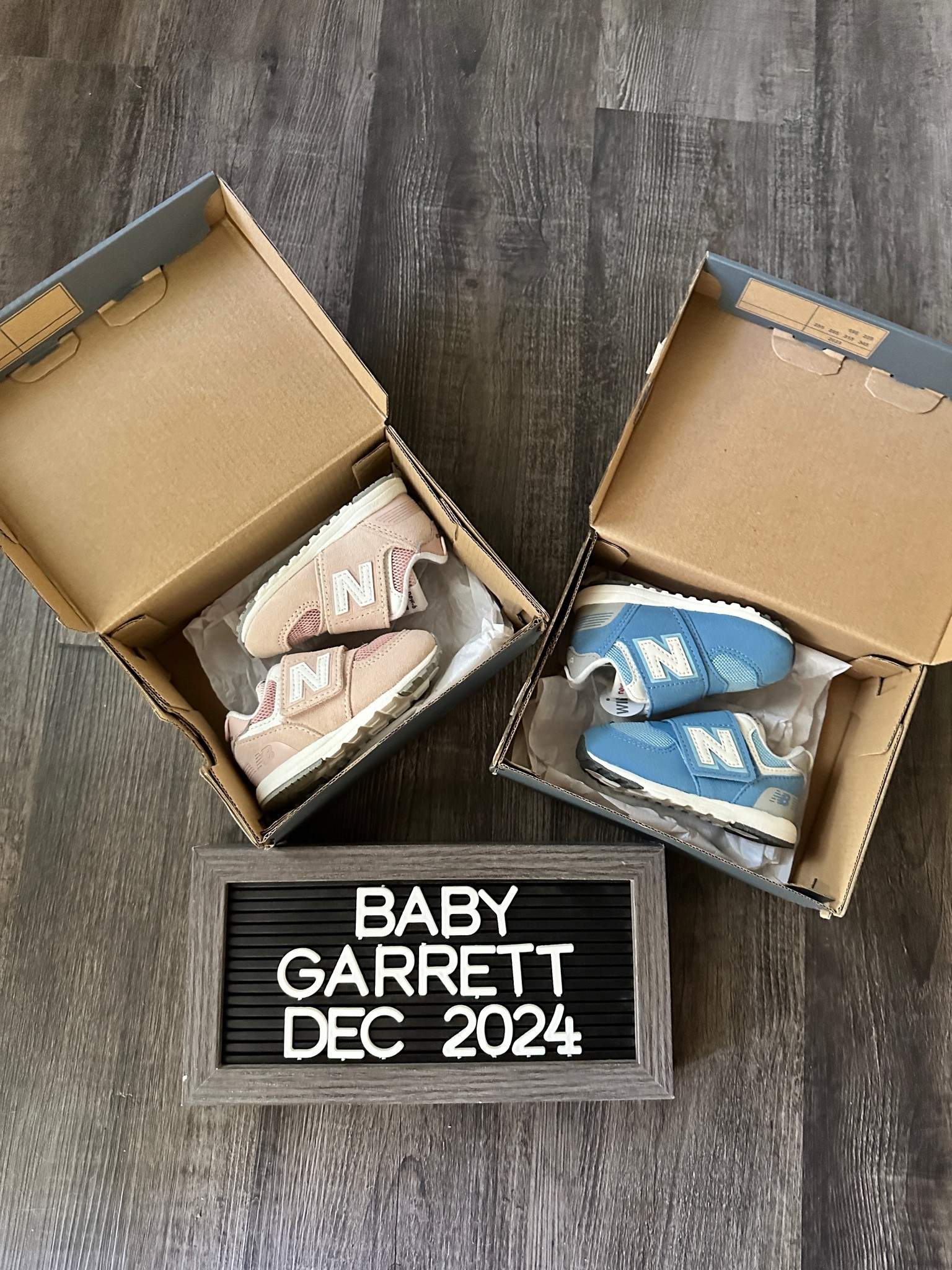 Gender Reveal Tennis Shoes🩷🩵  #babyshoes #genderreveal #babyshower #genderrevealparty 

#LTKBaby #LTKKids #LTKFamily