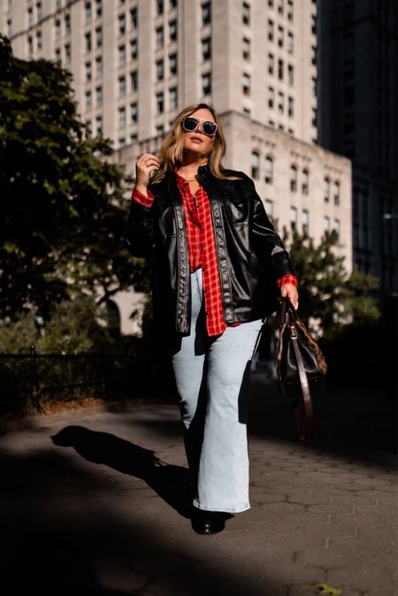 SALE ALERT! A&F Semi-Annual Denim Event - 25% OFF PLUS AN EXTRA 15% OFF WITH CODE DENIMAF. Layer your bodysuit with a button up shirt and add a shacket - great fall to winter outfit idea for anyone! Plus size denim from Abercrombie in 35Reg and XL in the black bodysuit. Shirt is a 3x from Walmart and shacket is from Madewell 2x.
Spanx discount code ASHLEYDXSPANX Miranda Frye discount code HOUSEOFDOROUGH

#LTKsalealert #LTKSale #LTKcurves