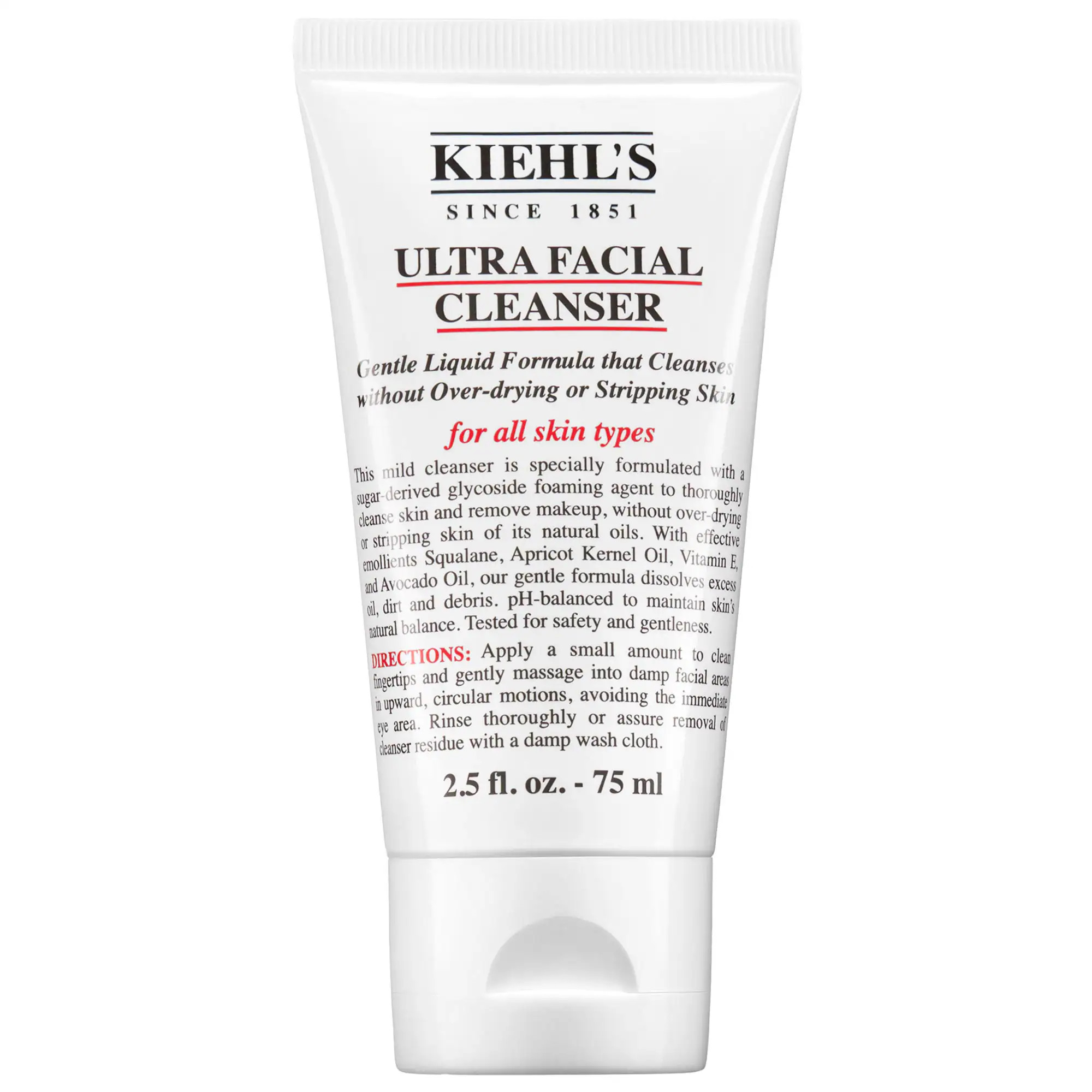 Kiehl's Since 1851 Mini Ultra Facial Gentle Face Cleanser with Glycerin 2.5 oz / 75 ml | Sephora (US)