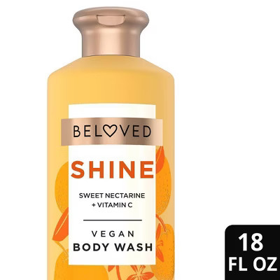 Beloved Shine Vegan Body Wash with Sweet Nectarine & Vitamin C - 18 fl oz | Target