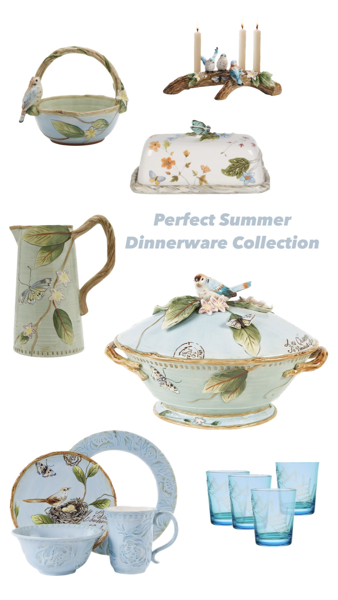 This is may be the most beautiful summer dinnerware set of the season. 
#dinnerware #summermusthave

#LTKhome #LTKSeasonal