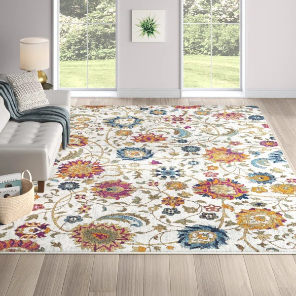 Hillsby Floral Multicolor Area Rug | Wayfair North America