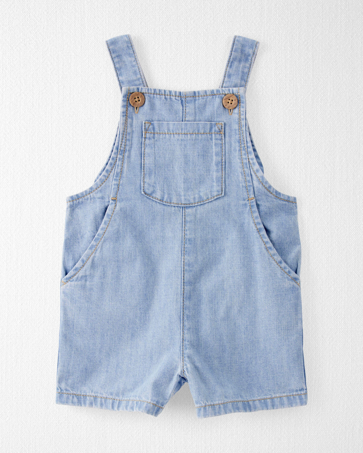Baby Organic Cotton Chambray Shortalls - Little Planet | Carter's | Carter's Inc