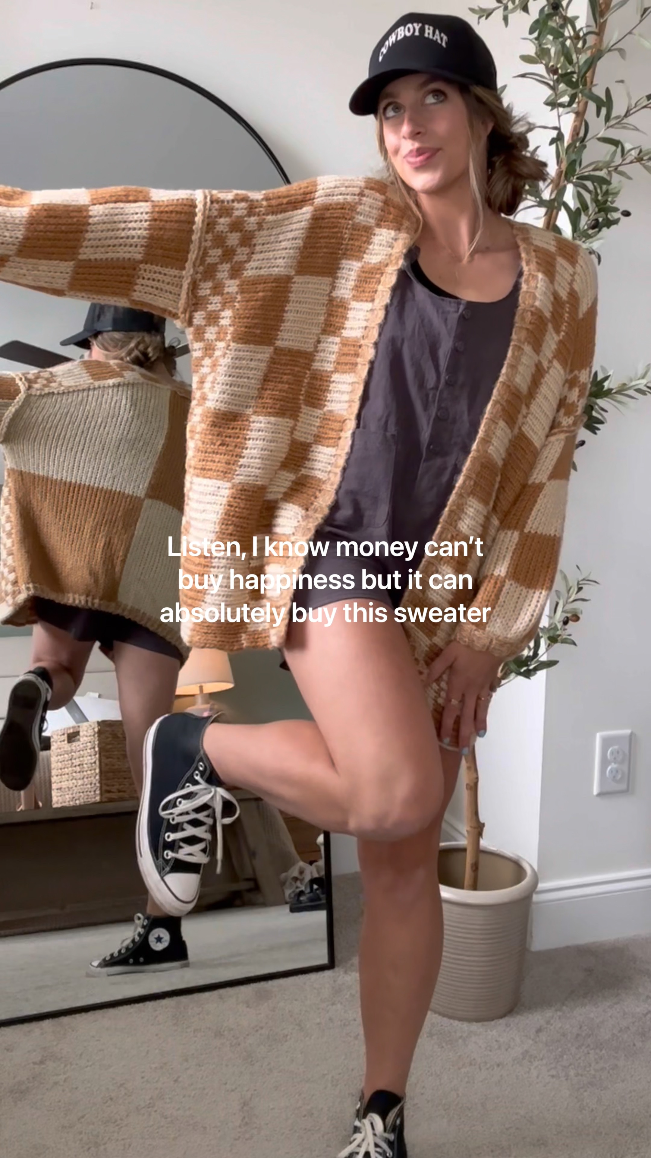 A checkerboard cardigan? Count me in - cozy season is on its way! Fall outfits are my Super Bowl - chunky sweater outfits / fall style / casual mom outfits / fall fashion 

#LTKFind #LTKSeasonal #LTKstyletip