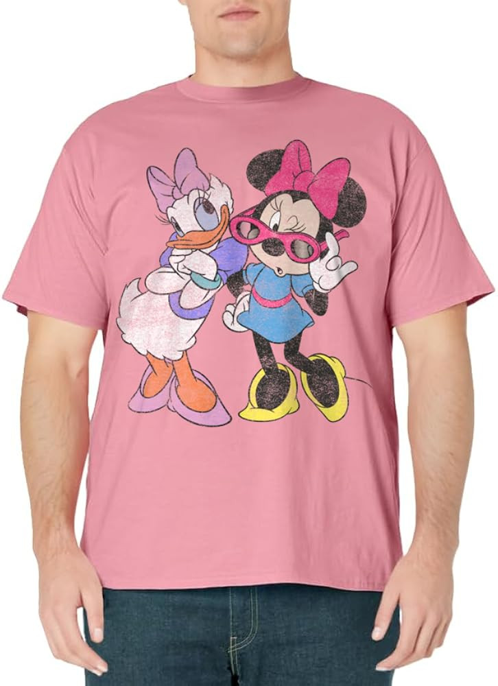 Disney Mickey And Friends Daisy & Minnie Fashion Short Sleeve T-Shirt | Amazon (US)