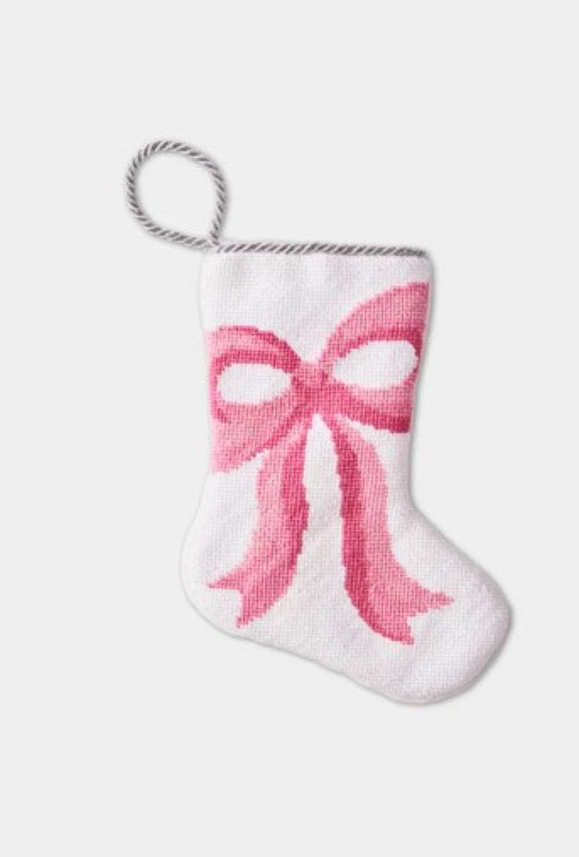 Hazen- A Pretty Pink Bow | Bauble Stockings