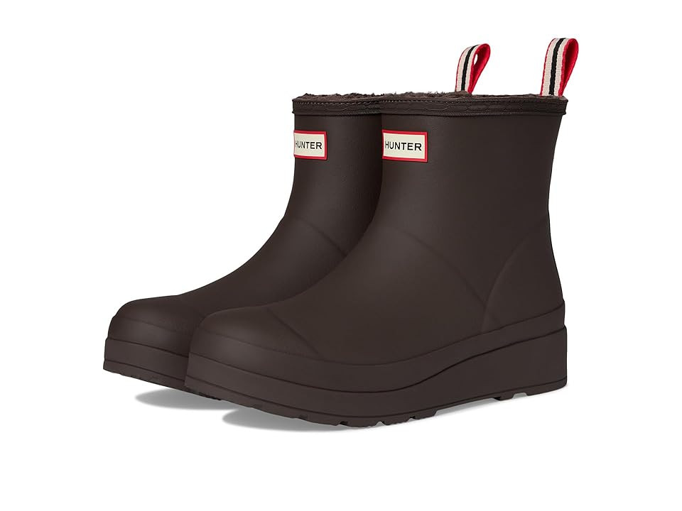Hunter Play Short Insulated F Women's Rain Boots Dark Brown : 11 M, Synthetic | Zappos