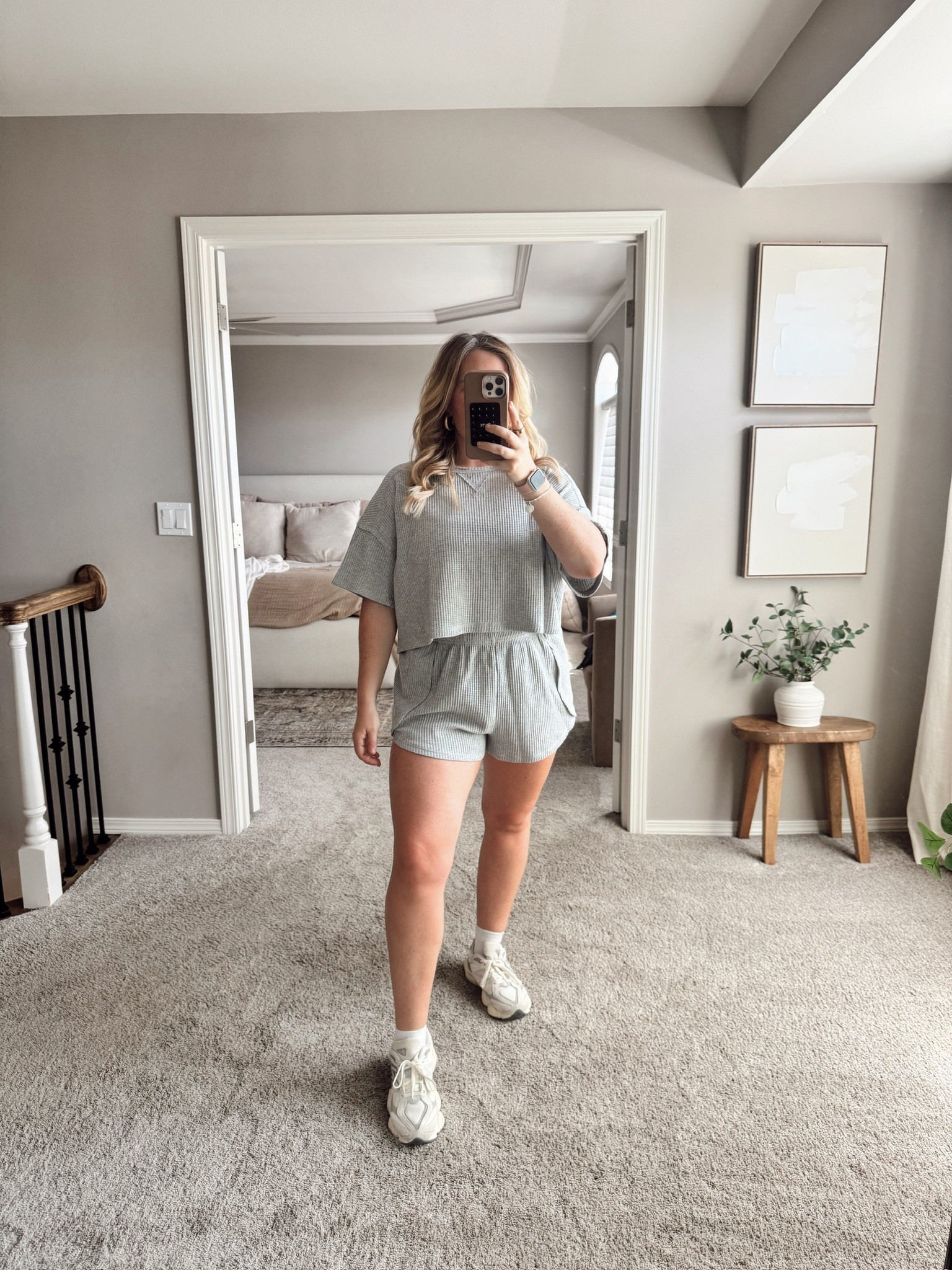 Cute and comfy matching set for under $40! Perfect for running errands or school drop off, but comfy enough to wear all day at home too. Wearing a large top and xl bottoms 

Size 12 | Large | 5’4 

#LTKMidsize #LTKSummerEdit #LTKFindsUnder50