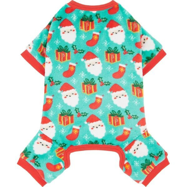 FRISCO Santa's Gifts Dog & Cat Cozy Plush Fleece PJs, XX-Large - Chewy.com | Chewy.com