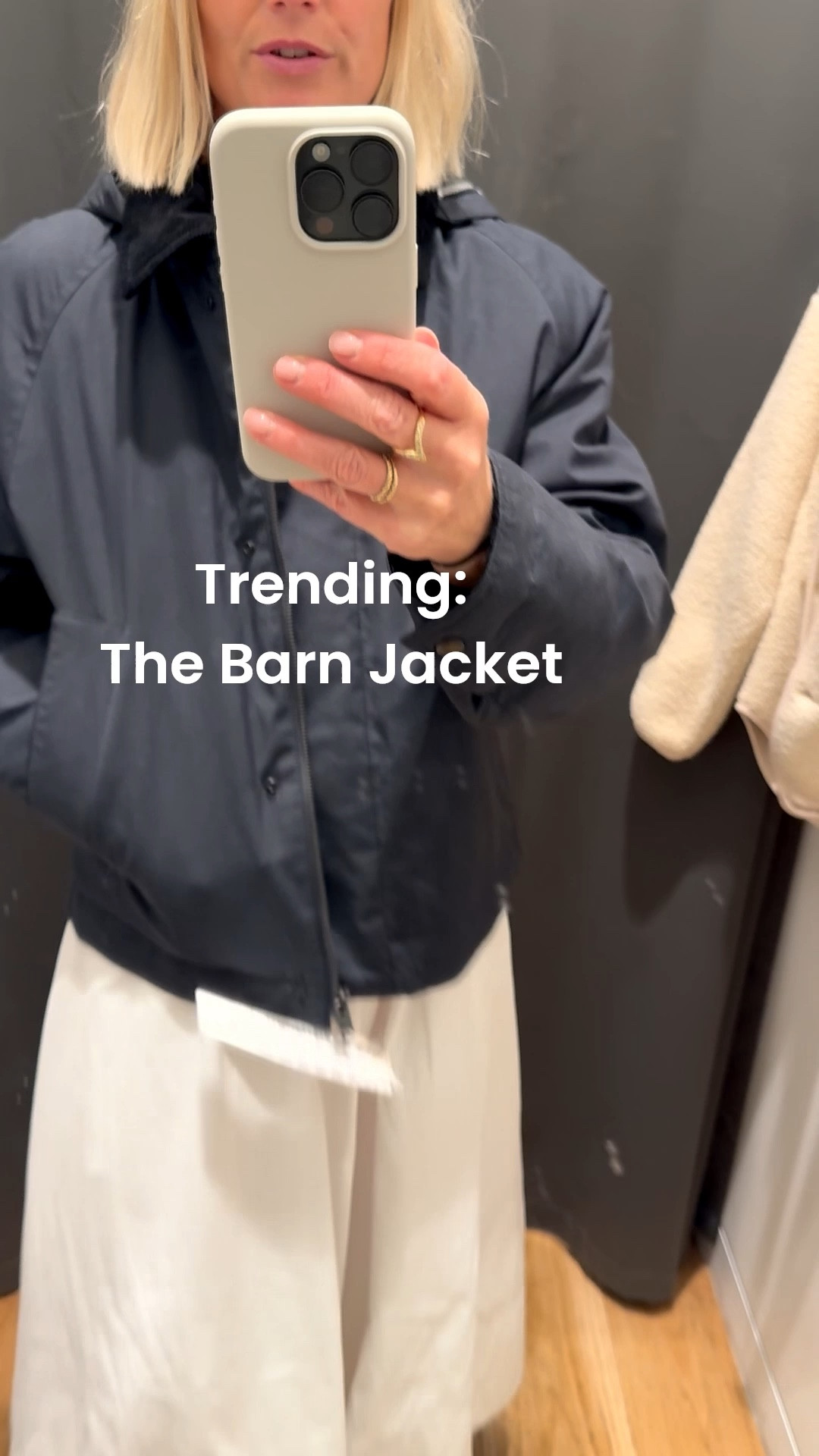 The barn jacket was a big trend last autumn and it’s still big this season. 

If you missed out on the viral M&S one then this is a great option -even better because not only does it have a hood it’s also part of the puffertech range so is actually warm. 

But hurry because the brown is already oos online and the navy is selling out too… 

I have on a small as there were no xs in store but I usually wear an XXS - size 6. 



#LTKeurope #LTKuk #LTKautumn