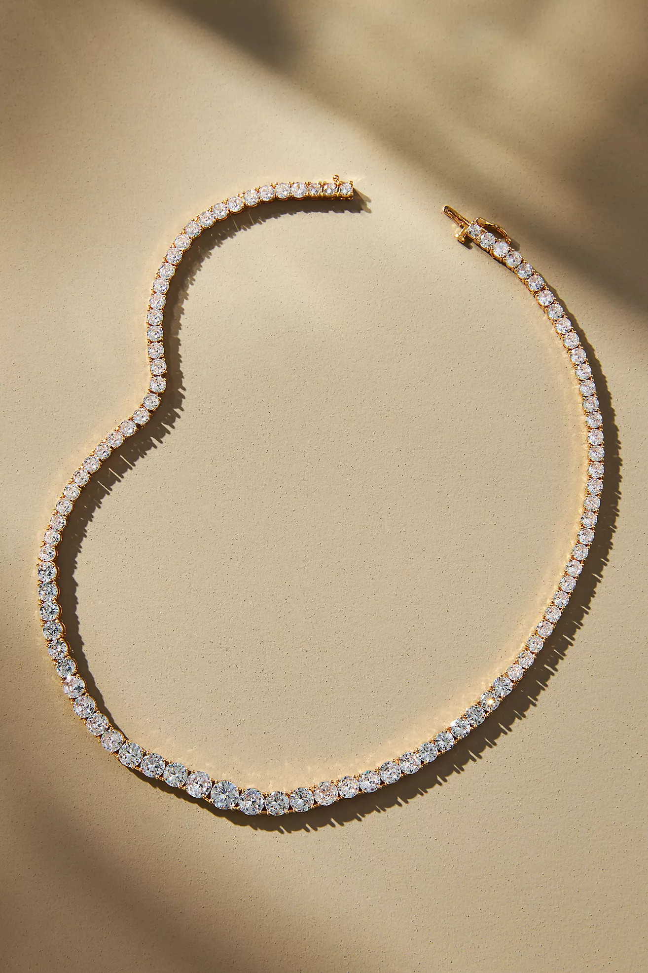 Pavé Tennis Necklace | Anthropologie (US)
