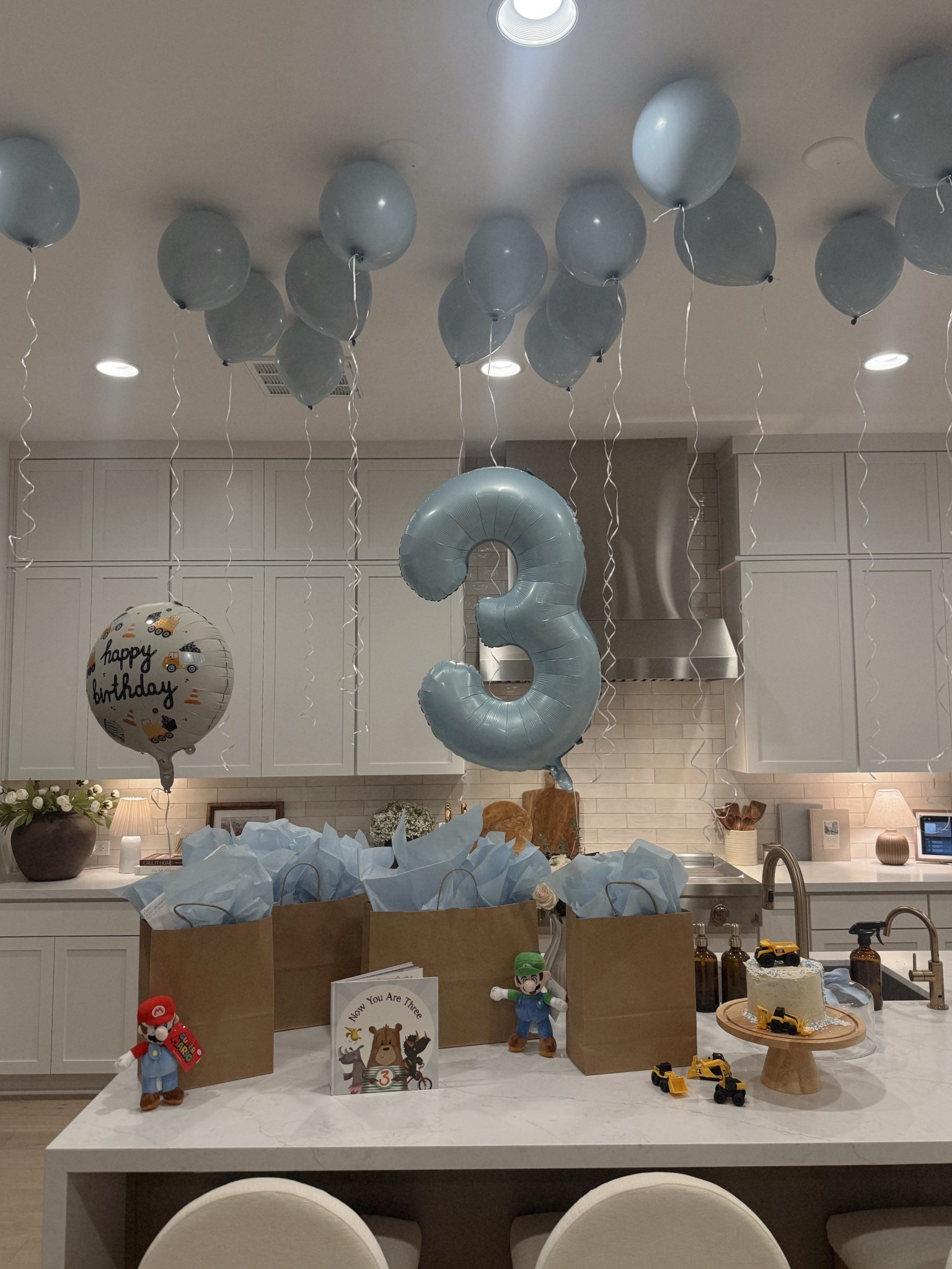 3rd birthday set up 🤍 toddler boy 

#LTKKids #LTKmomlife #LTKHome