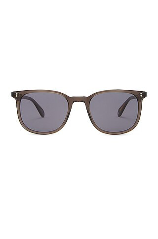 Garrett Leight Bentley Sunglasses in Bio Charcoal & Bio Navy | FWRD | FWRD 