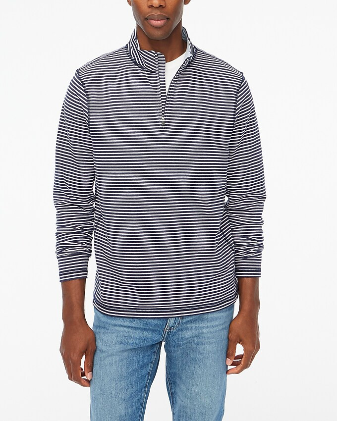Striped performance half-zip | J.Crew Factory