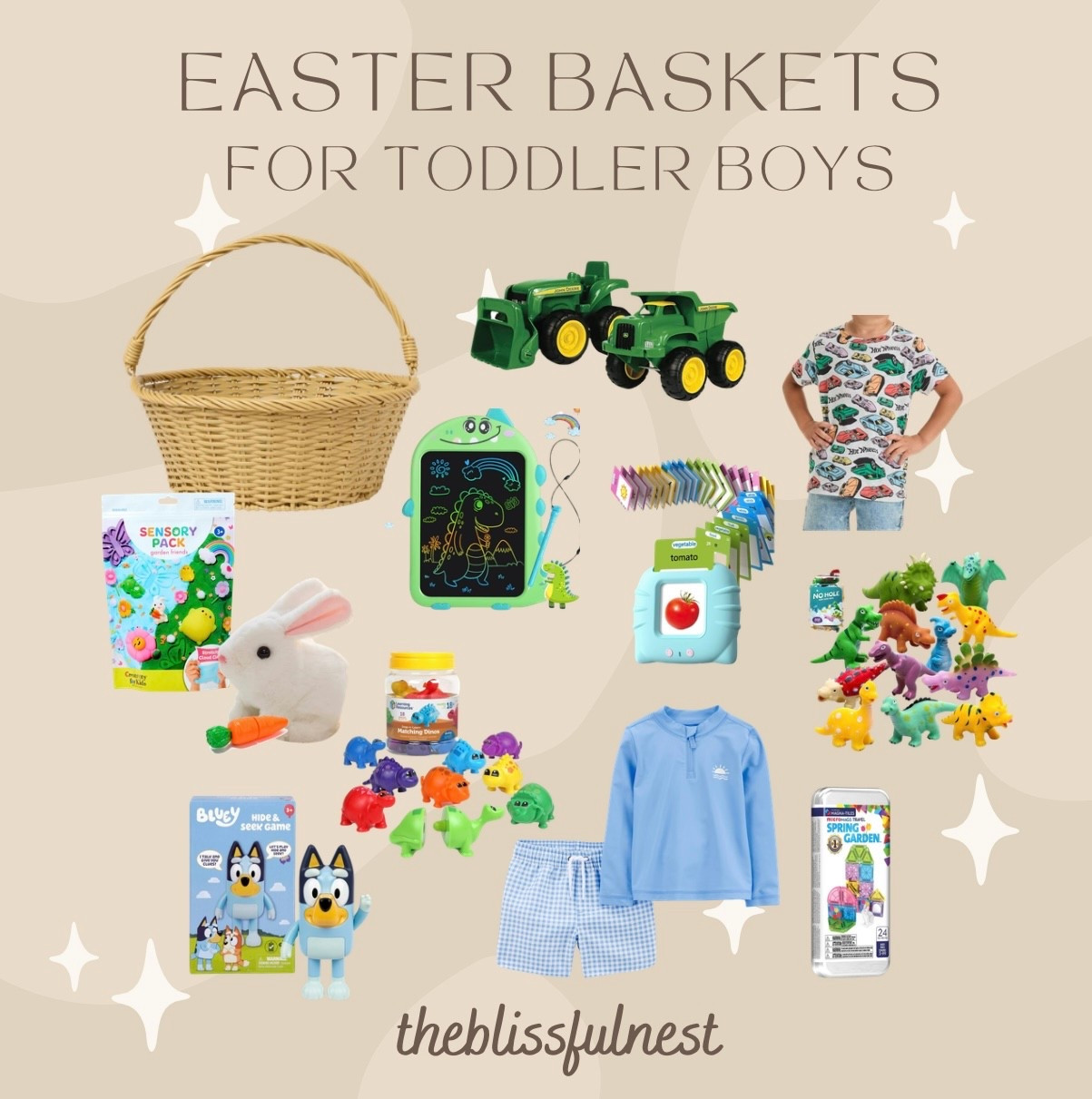 Easter Basket Fillers for Toddler Boys🐰

#basket #easter #easterbasket #easterbasketstuffers #boys #toddler #toddlerboys #toddlereaster #toddlerbirthday

#LTKKids #LTKmomlife