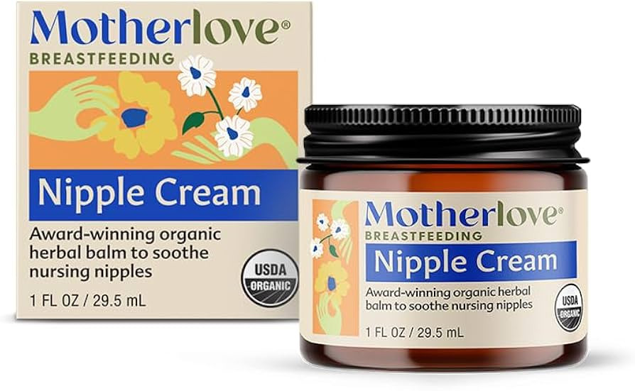 Motherlove Nipple Cream (1 oz) Organic Lanolin-Free Nipple Cream for Breastfeeding—Benefits Nur... | Amazon (US)