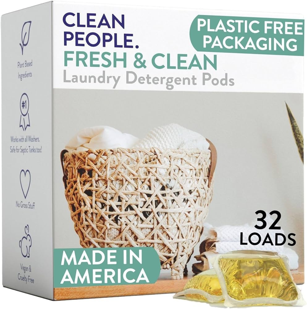 The Clean People Laundry Detergent Pods - Hypoallergenic Laundry Pods - Ultra Concentrated, Recyc... | Amazon (US)