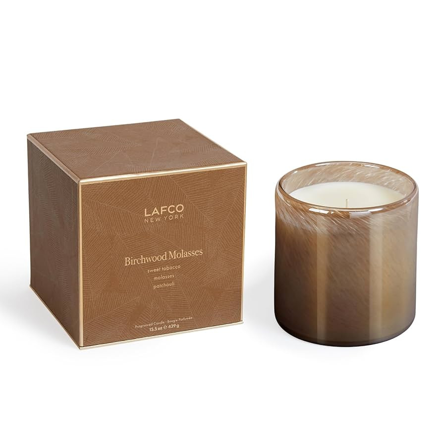 LAFCO New York Holiday Signature Candle, Birchwood Molasses - 15.5 oz - 90-Hour Burn Time - Reusa... | Amazon (US)