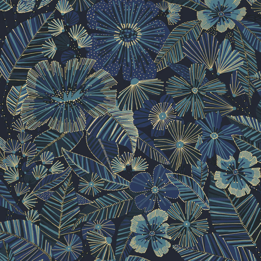 Metallic Bloom Peel And Stick Wallpaper | Tempaper