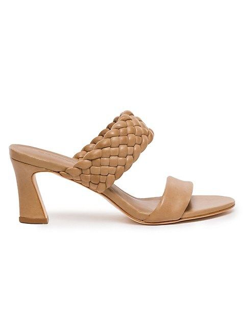 Nyomi Leather Mid Heel Sandal | Saks Fifth Avenue