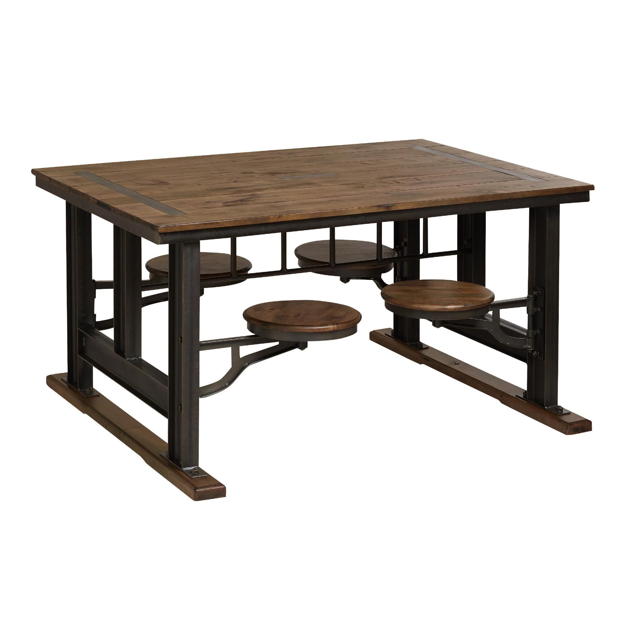 Galvin Cafeteria Table - Metal - Medium (61"-72"L) by World Market | World Market