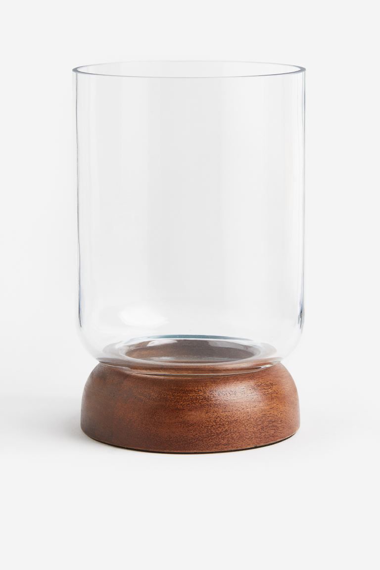Wood and glass candle holder | H&M (UK, MY, IN, SG, PH, TW, HK)