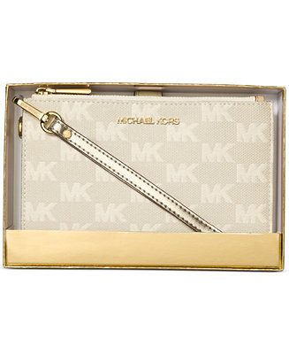 Michael Kors Boxed Jet Set Double Zip Wristlet | Macy's