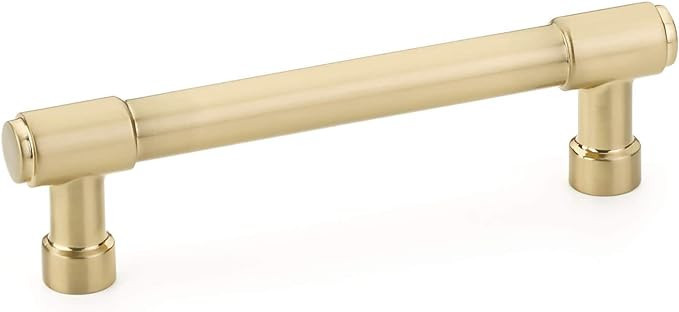 Emtek Jasper Pull, 4" Center-to-Center, Satin Brass | Amazon (US)