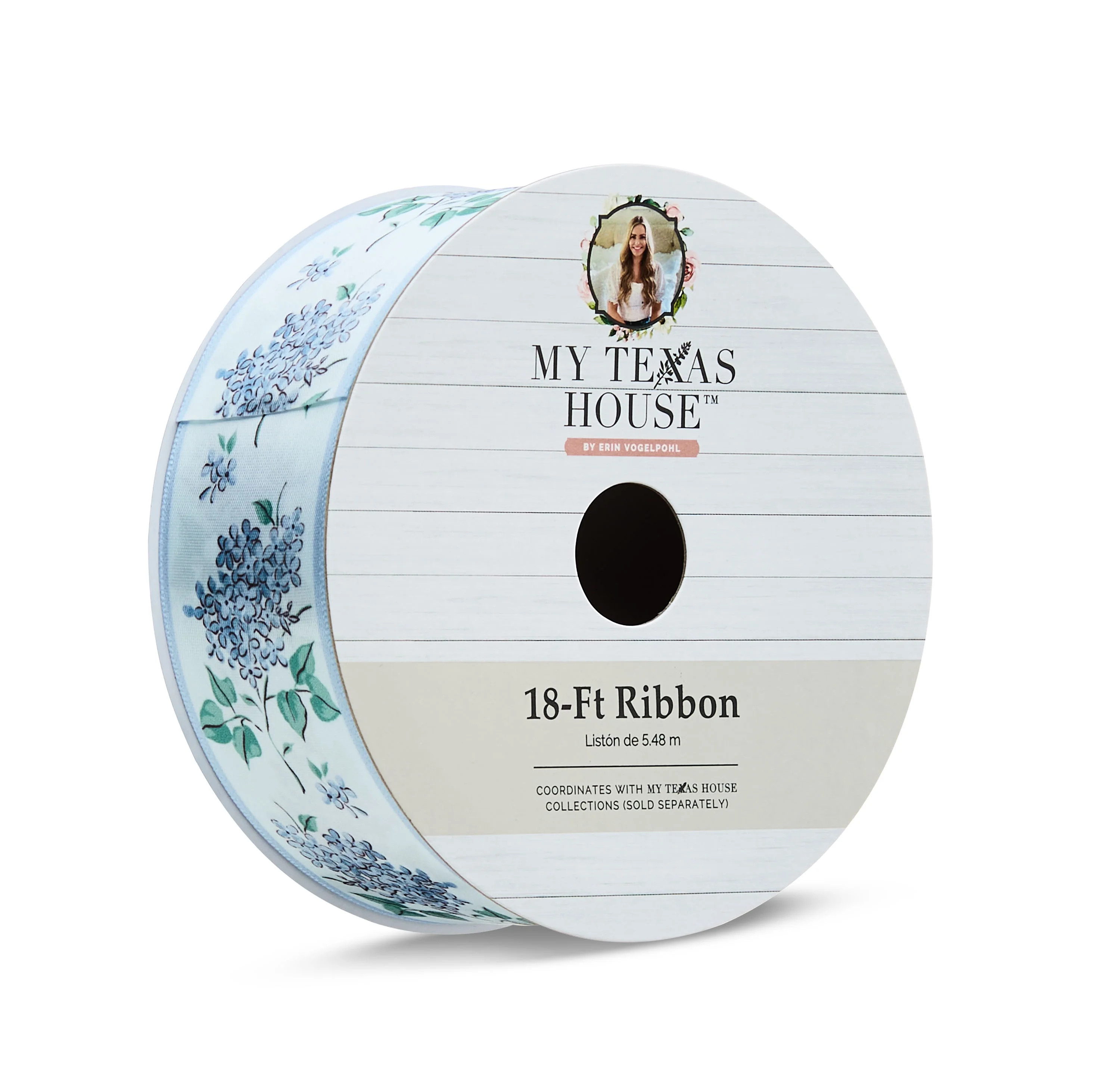My Texas House Blue Floral Easter Single Face Ribbon, 18 ft | Walmart (US)