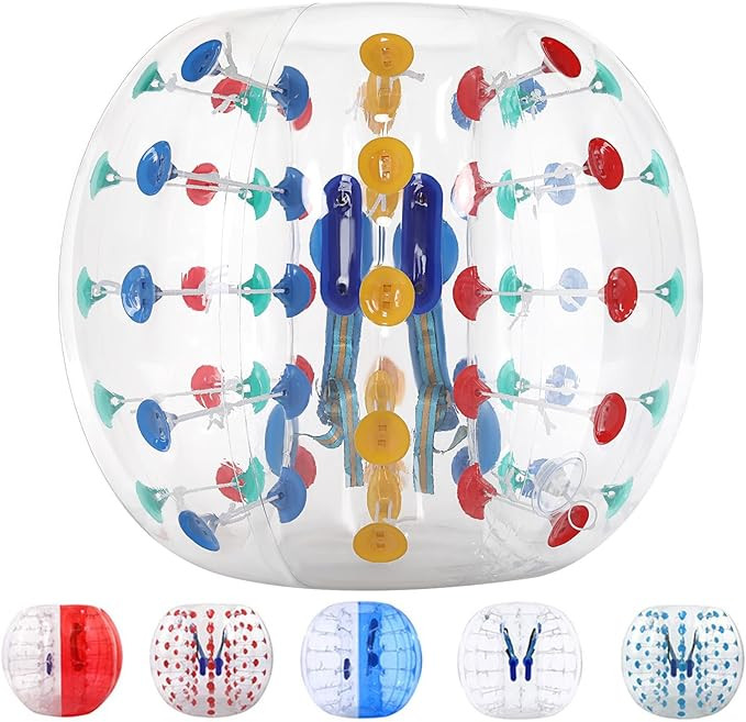 YUEBO Bumper Bubble Soccer Balls for Teens/Adults, Body Zorb Ball Dia 4FT/5FT(1.2m/1.5m) 1 Pack | Amazon (US)