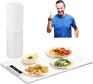 Portable Electric Warming Tray, Foldable Food Warming Pad, Silicone Warming Trays for Food, Food ... | Amazon (US)