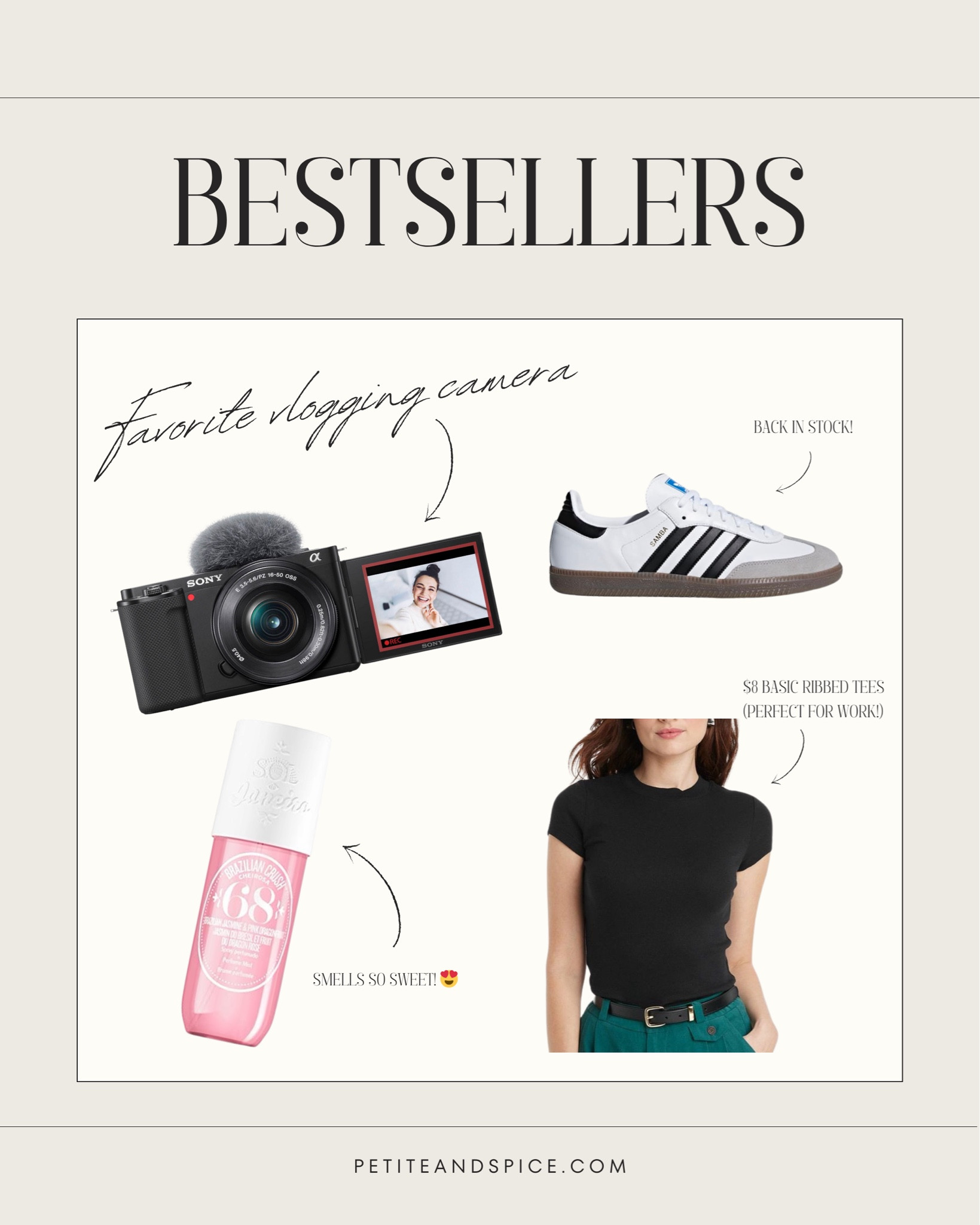 Best Sellers

Bestsellers - Adidas Sambas Tennis shoes sneakers, basic ribbed tees tshirts for work, workwear, office wear, sol de janeiro, 68, perfume, sweet, vlogging video camera content creator, last week bestsellers bestselling 

#LTKsalealert #LTKshoecrush

#LTKGiftGuide