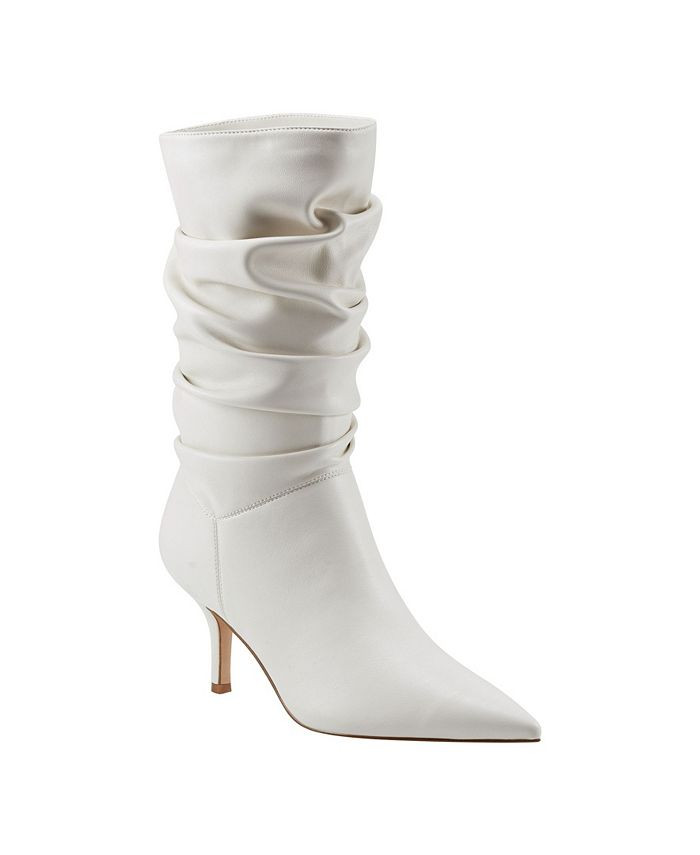 Marc Fisher Women's Manya Ruched Stiletto Boot & Reviews - Heels - Shoes - Macy's | Macys (US)