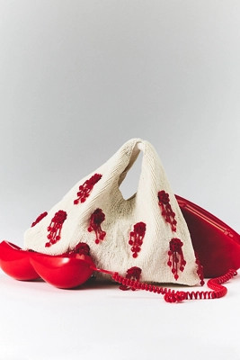 Studded Beaded Satchel Bag | Anthropologie (US)