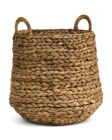 Bloated Basket With Ear Handles | TJ Maxx
