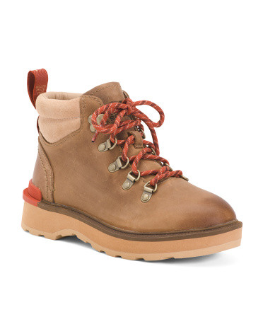 Leather Waterproof Hi Line Hiking Booties | TJ Maxx