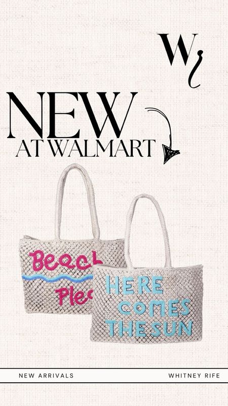 The cutest new beach bags at Walmart! 

#LTKFindsUnder50 #LTKSwim #LTKTravel