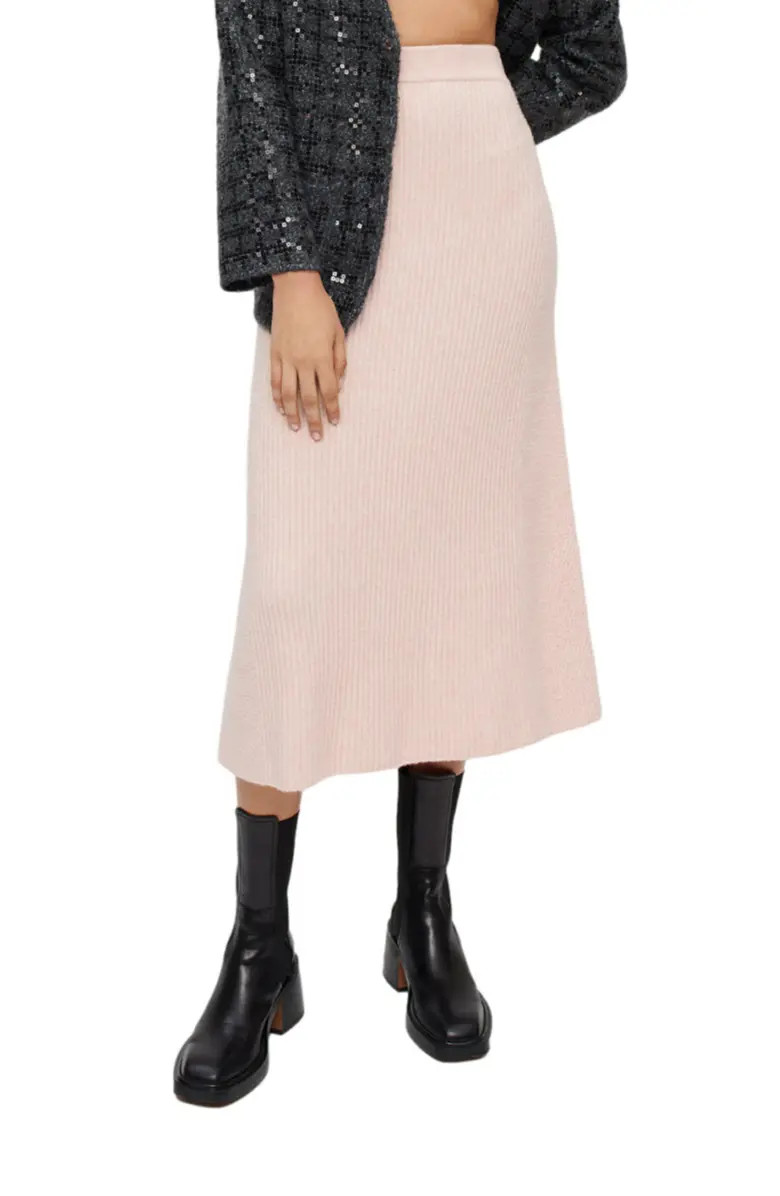 maje Jandana Rib Knit A-Line Skirt | Nordstromrack | Nordstrom Rack