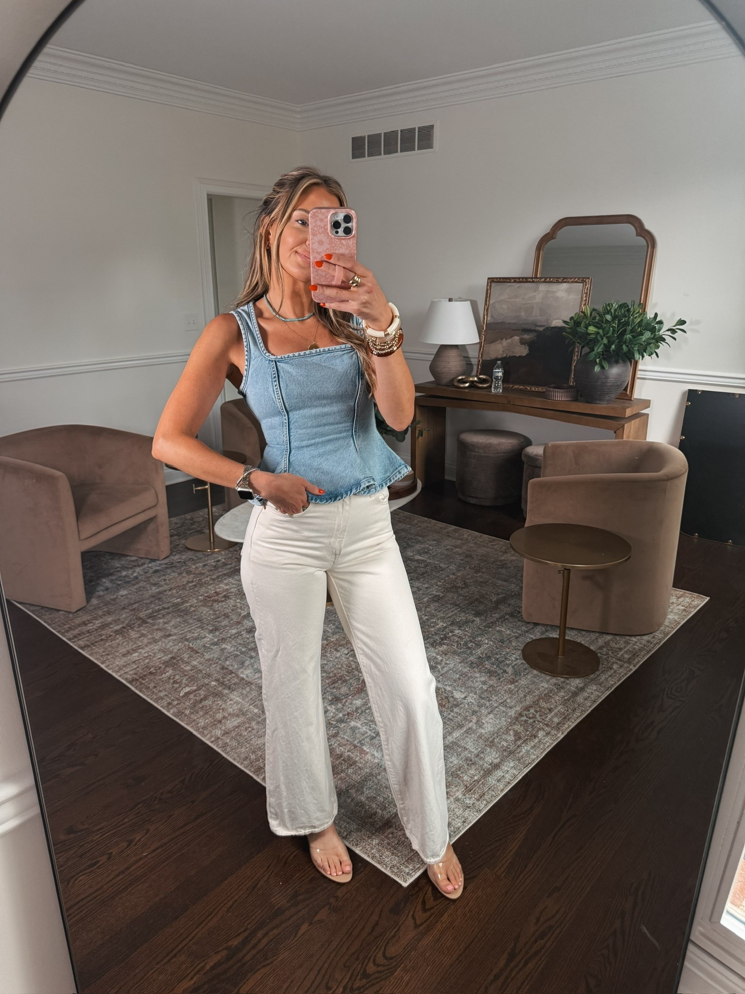 I love this denim peplum top for date night, country concert, summer outfit.

#LTKgrwm #LTKootd #LTKdayinmylife