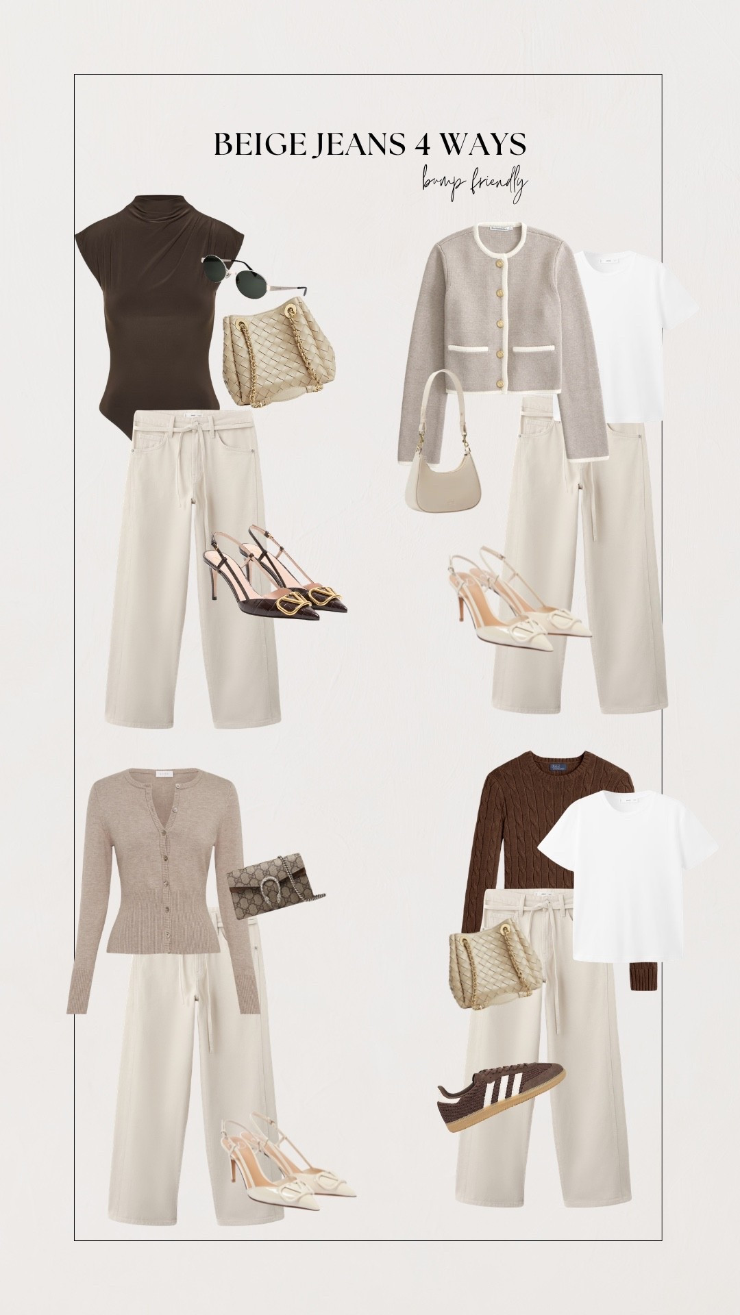 It’s been so hard to me to find bump friendly outfits that look cute and not necessarily are maternity pants, so I decided to start a “bump friendly outfits” series and share with you. Hope you like it! 
- for reference I’m 5 months (20 weeks) and I sized up the jeans 2 sizes, tops still the same xs. 

#LTKootd #LTKBump #LTKmomlife