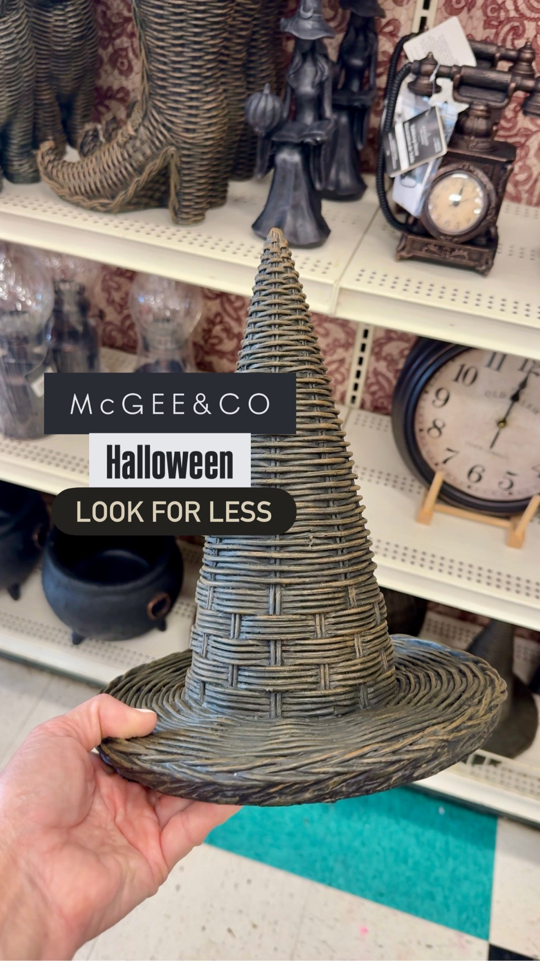McGee & Co. Halloween look for less! 🎃🖤 I found this woven witch hat and it gives the same high-end designer Halloween decor vibe for a fraction of the price. If you love neutral elevated Halloween decor, McGee & Co style, organic modern decor and affordable seasonal finds this is such a good one!

Witch hat | elevated Halloween | neutral Halloween | fall decor | Michaels | home decor | affordable home decor | budget friendly 

#LTK #HalloweenDecor #McGeeAndCo #LookForLess #NeutralHalloween #WitchHatDecor #MichaelsFinds #StudioMcGeeStyle #FallDecor #DesignerLookForLess

#LTKSeasonal #LTKSaleAlert #LTKHome