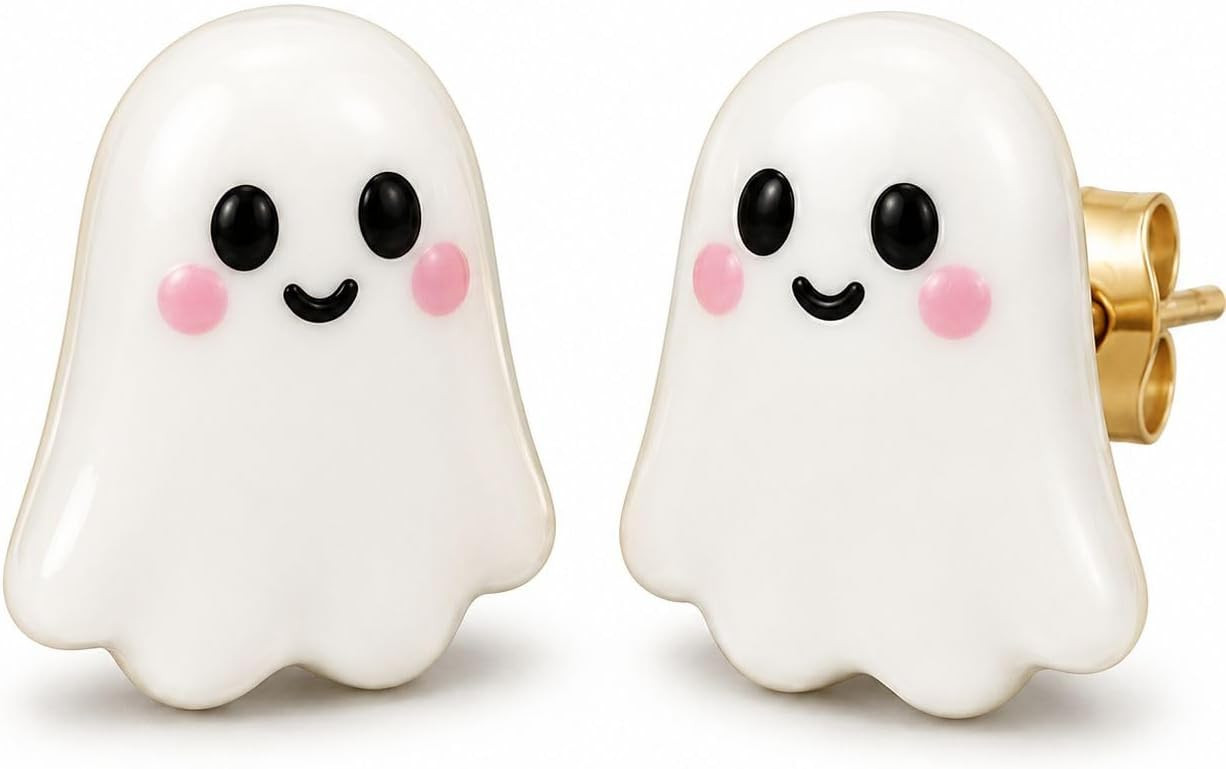 Halloween Ghost Earrings for Women Glow in the Dark Stud Earrings | Amazon (US)