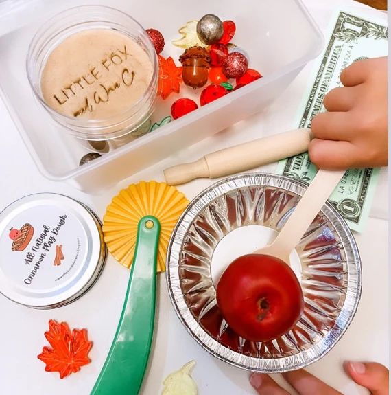 Apple Pie Bake Shop Mini Sensory Kit Play Dough Kit Fall - Etsy | Etsy (US)