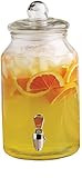 Circleware Charming Country Glass Beverage Drink Dispenser, 1 gallon, Clear | Amazon (US)