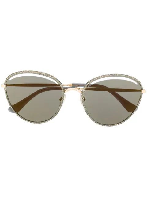 Jimmy Choo Eyewear Malya cat-eye Sunglasses - Farfetch | Farfetch Global
