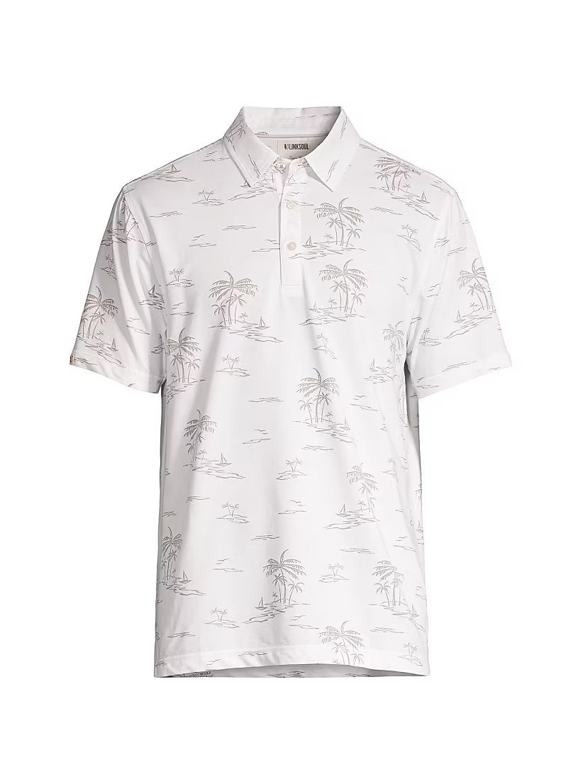 Printed Oxford Polo Shirt | Saks Fifth Avenue